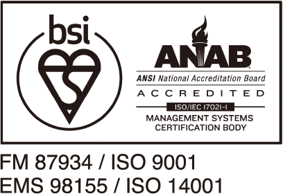 bsi ANAB ANSI National Accreditation Board ACCREDITED ISO/IEC 17021-1 MANAGEMENT SYSTEMS CERTIFICATION BODY FM 87934 / ISO 9001 EMS 98155 / ISO 14001